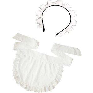 Victorian Cotton Maid Apron Women's Cosplay Halloween Party Accessory